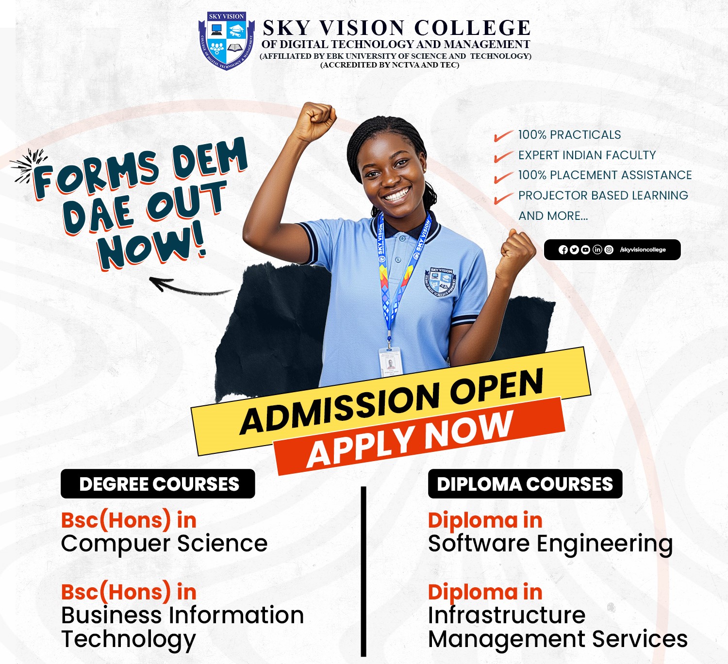 Sky Vision College Admissions Open